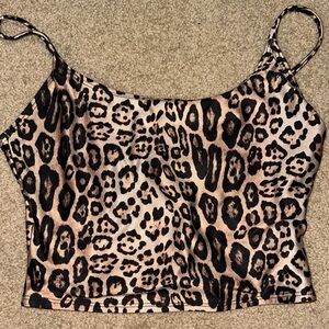 Leopard Print Free People Movement top